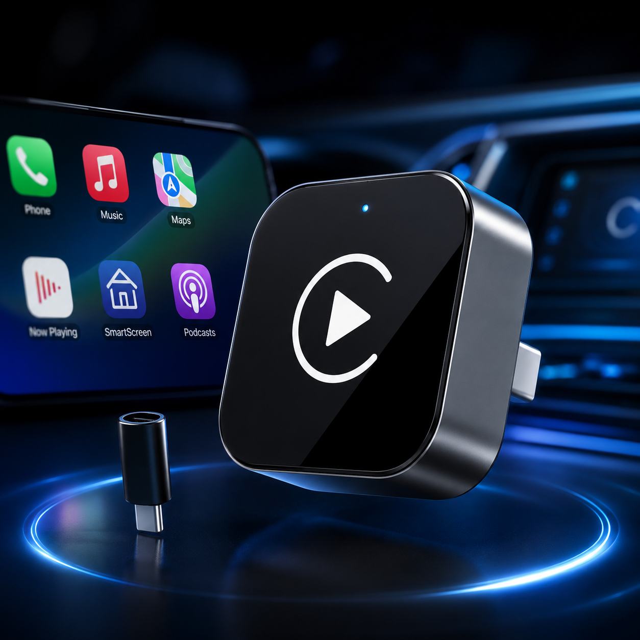 GlowLink – bezprzewodowy adapter CarPlay i Android Auto