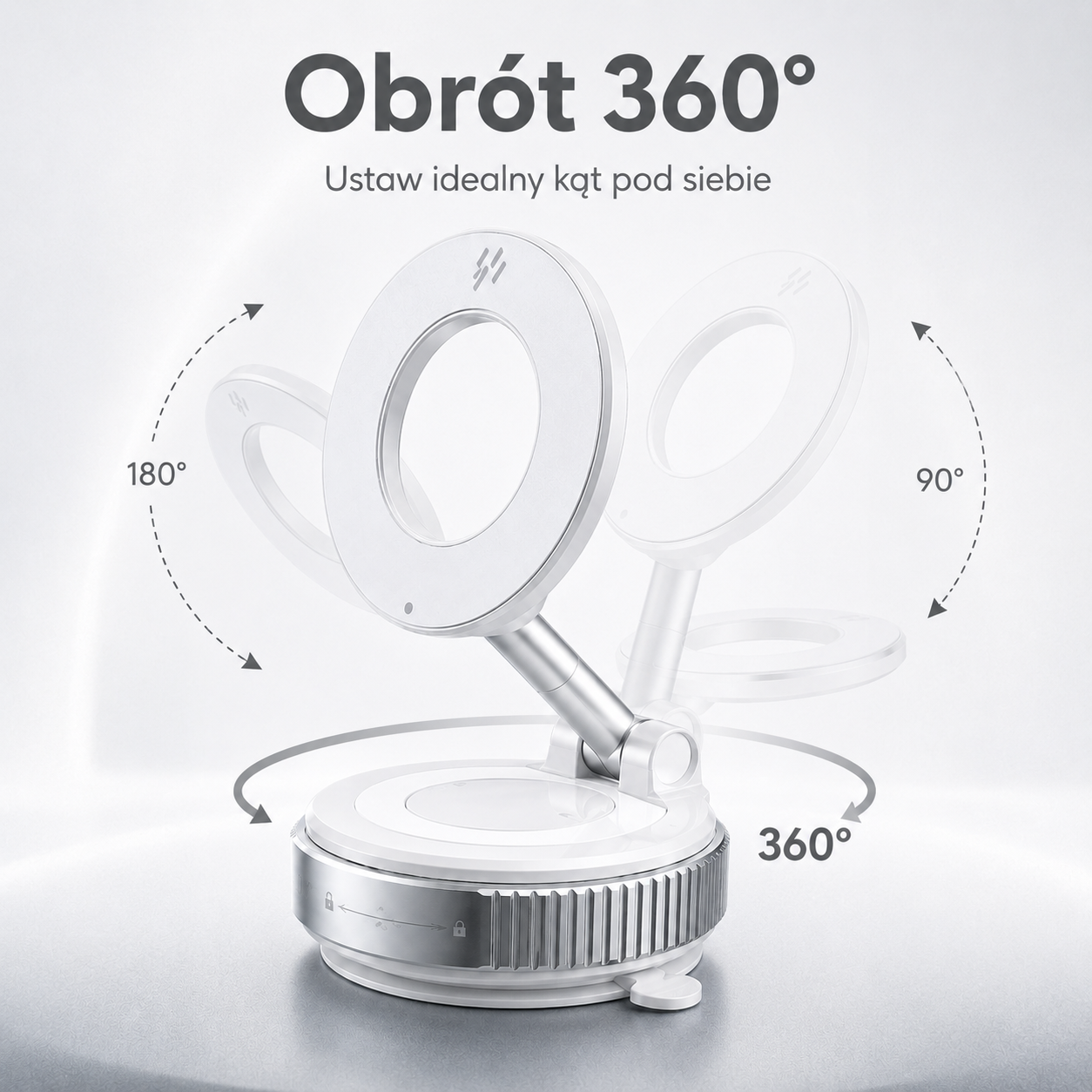 GlowGrip 360 — magnetyczny uchwyt samochodowy do telefonu