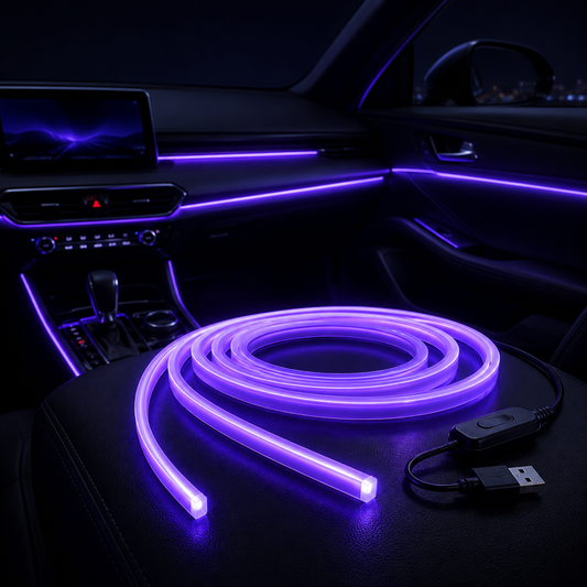 GlowLine USB – neonowe oświetlenie wnętrza auta